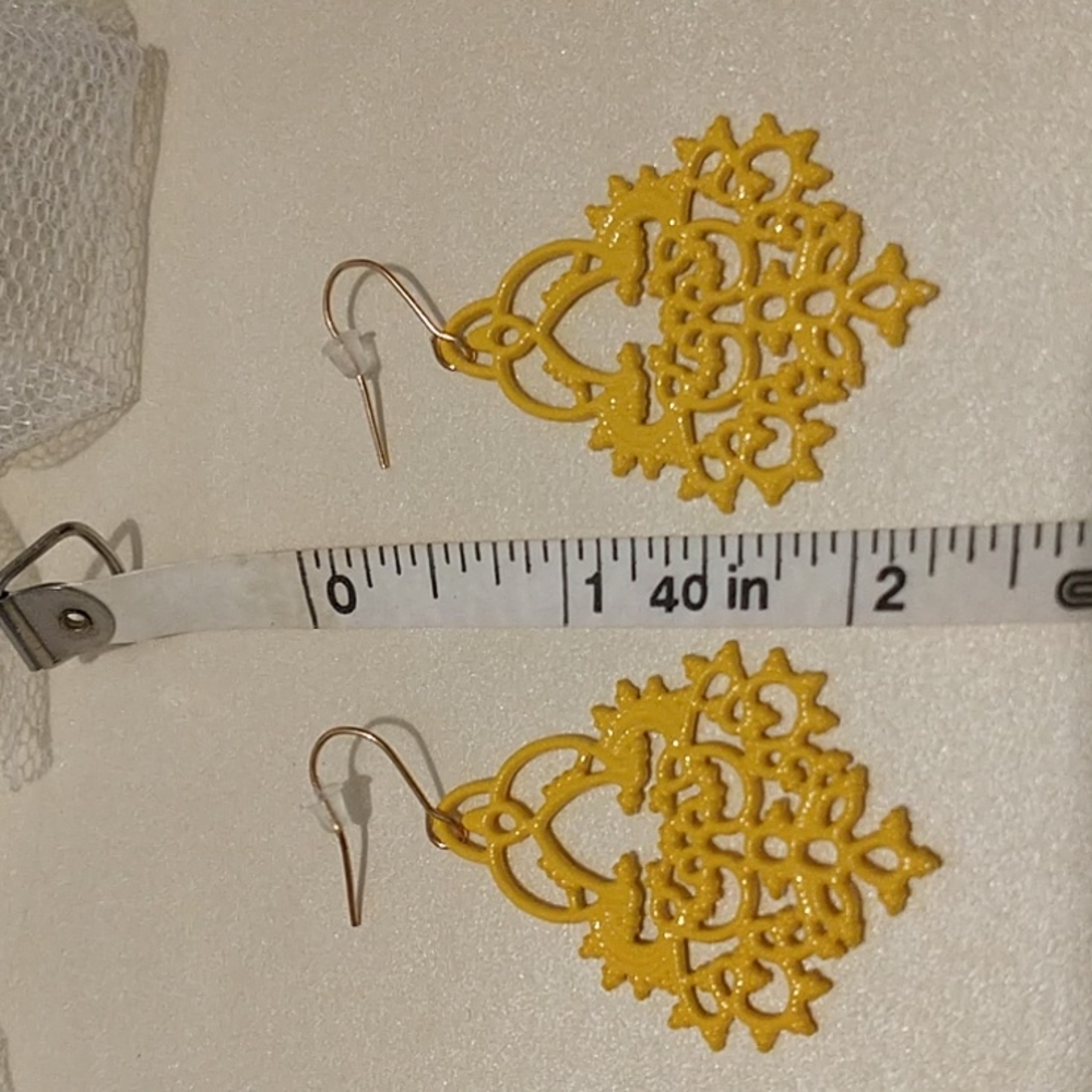 Yellow Boho Earrings! - Picture 6 of 7